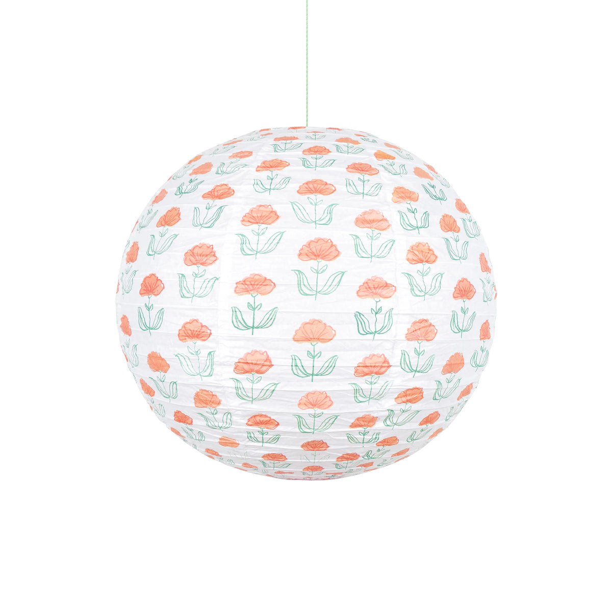 Flora Orange & Blue Paper Lanterns | Pack of 3