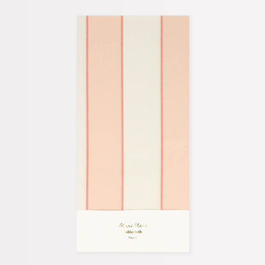 Peach Stripe Tablecover