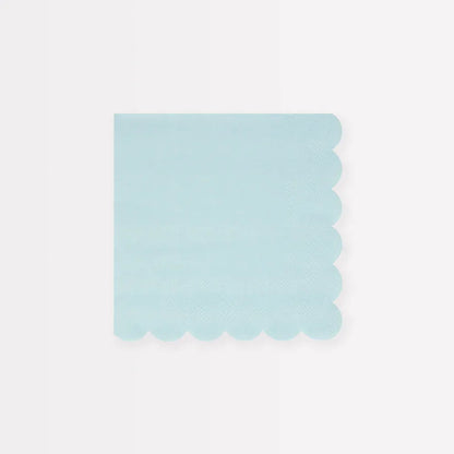 Summer Sky Blue Small Napkins (x16)
