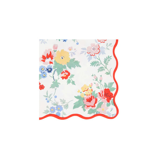 Vintage Floral Small Napkins (x16)