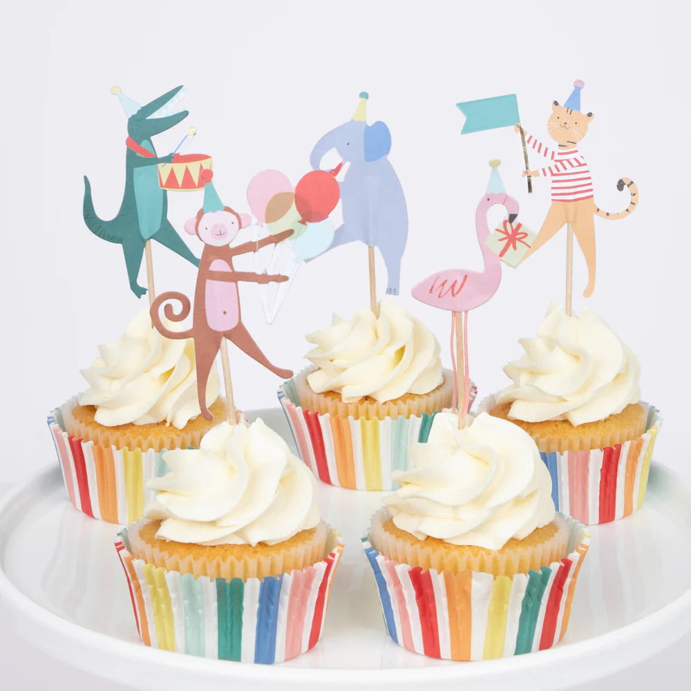 Animal Parade Cupcake Kit (x 24 toppers)