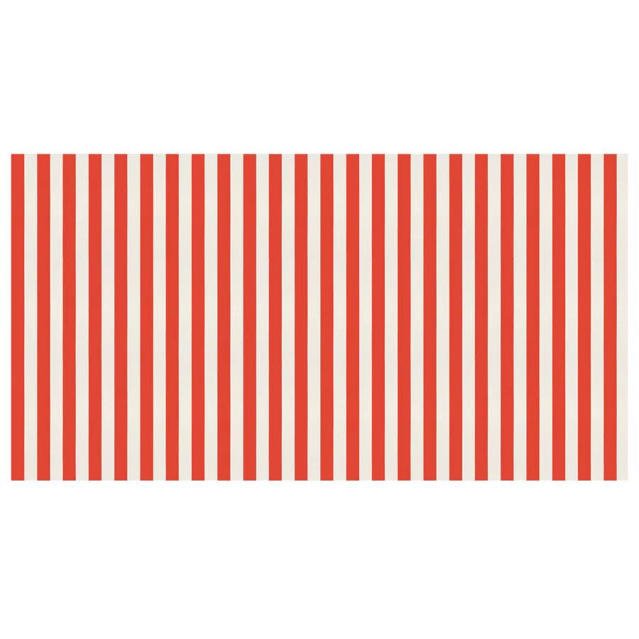 Red Striped Tablecloth