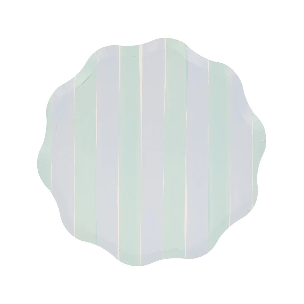 Pastel Stripe Side Plates (x 8)