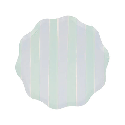 Pastel Stripe Side Plates (x 8)