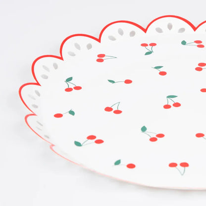 Cherry Pattern Side Plates (x8)