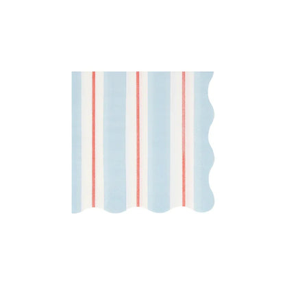 Preppy Stripe Small Napkins (x16)