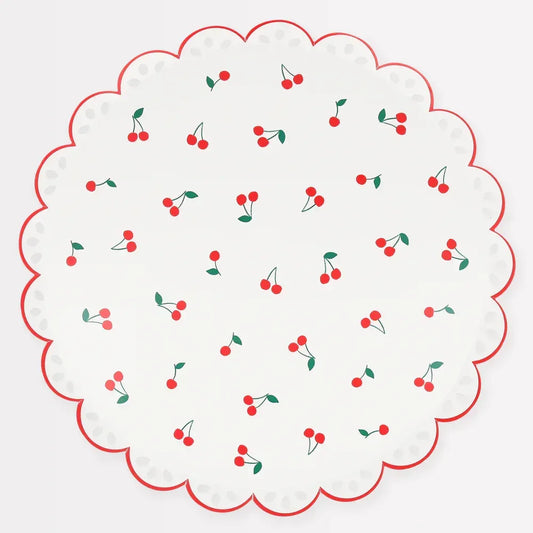 Cherry Pattern Dinner Plates (x8)