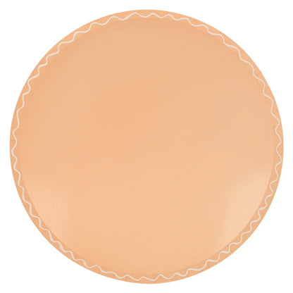Mixed Wavy Line Dinner Plates (x8)