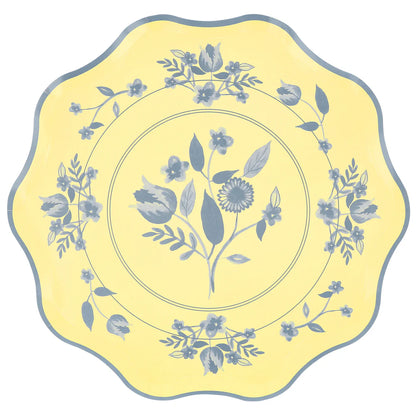 Vintage Botanical  Plates (x 8)