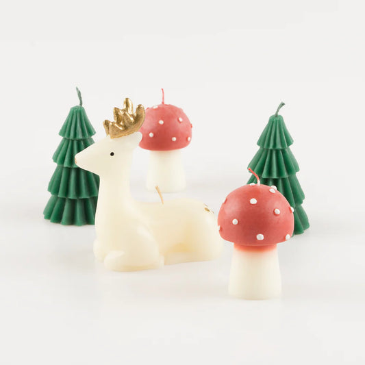 Winter Woodland Candles (x5)
