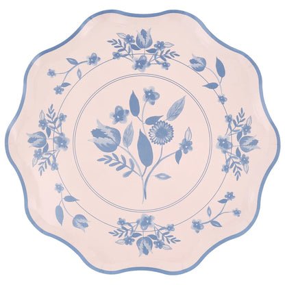 Vintage Botanical  Plates (x 8)