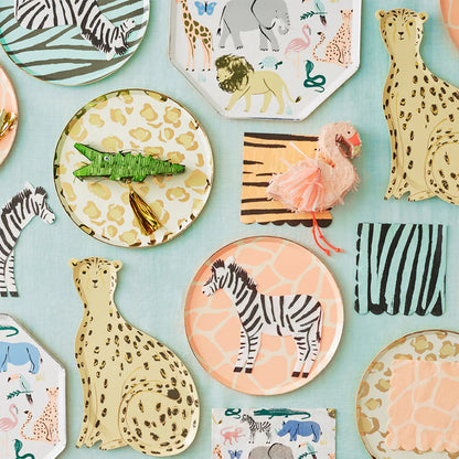 Safari Animal Print Large Napkins (x16)