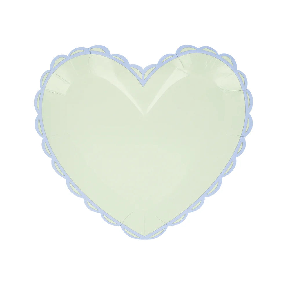 Pastel Heart Small Plates (x 8)