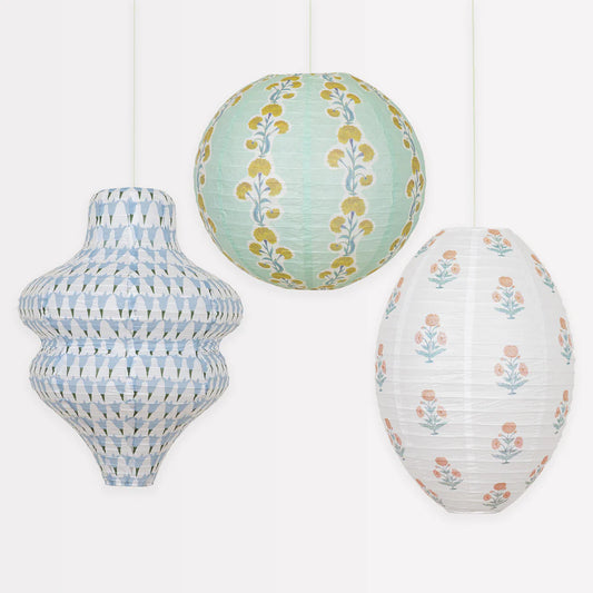 Meri Meri x Molly Mahon Paper Lanterns (x3)