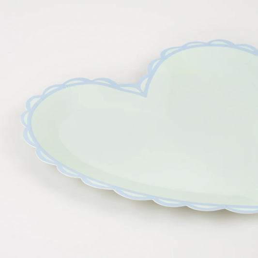 Pastel Heart Small Plates (x 8)