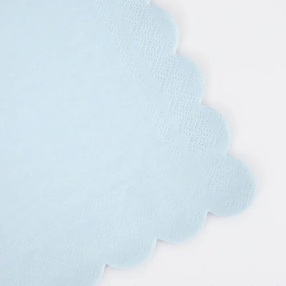 Summer Sky Blue Small Napkins (x16)