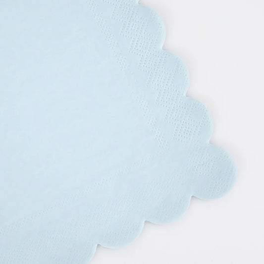 Summer Sky Blue Small Napkins (x16)