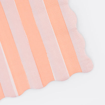 Pastel Stripe Large Napkins (x 16)