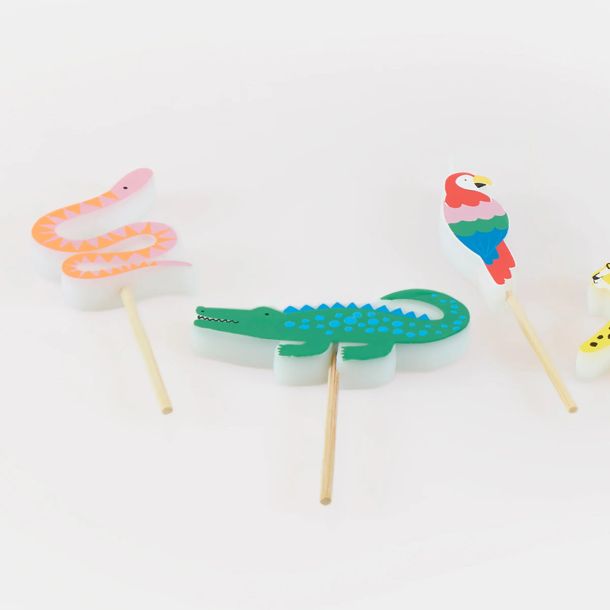 Jungle Jamboree Birthday Candles | Pack of 6