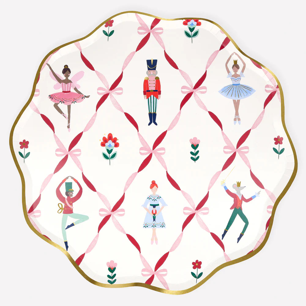Nutcracker Ballet Dinner Plates (x8)