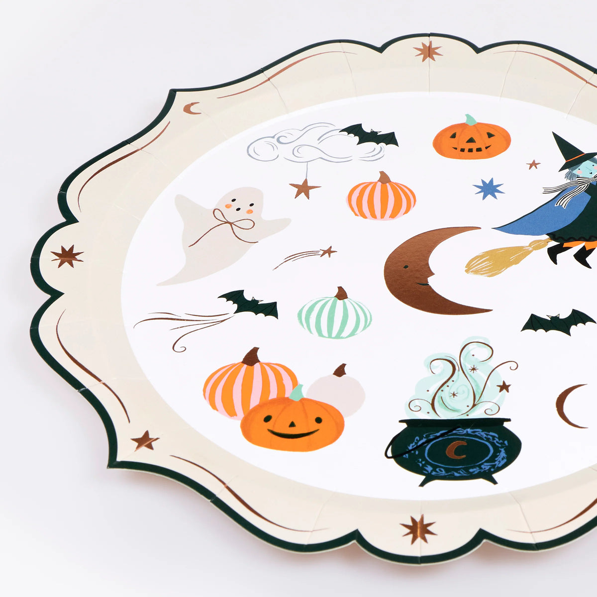 Halloween Character Paper Dinner Plates | Pack of 8