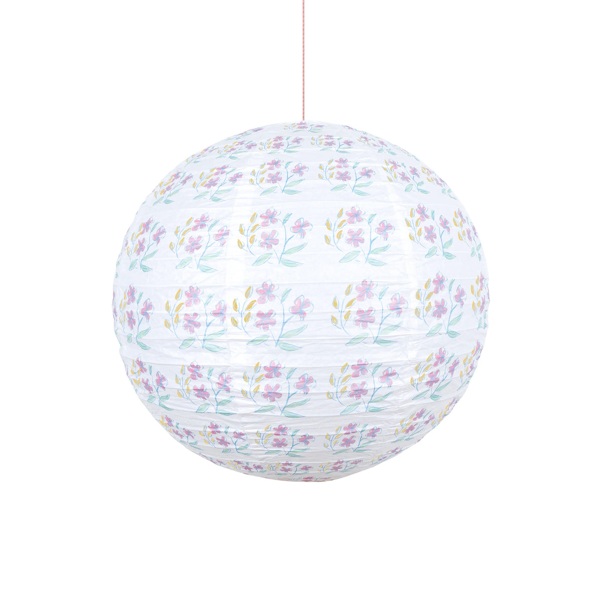 Flora Pink & Yellow Paper Lanterns | Pack of 3