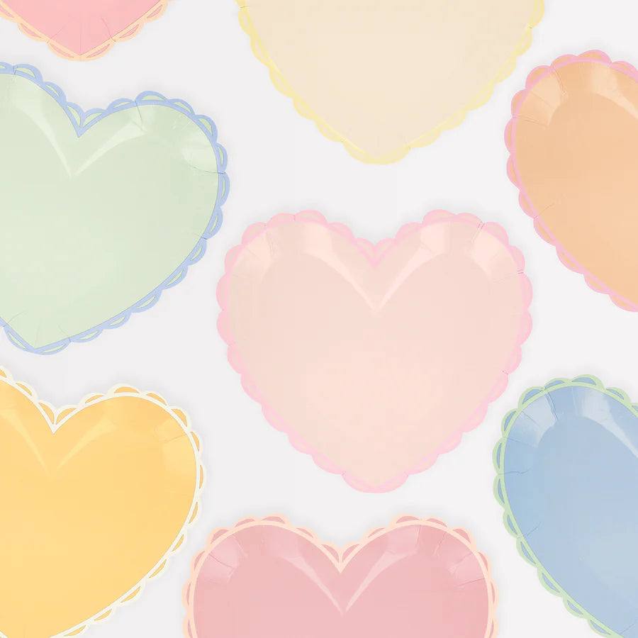 Pastel Heart Large Plates