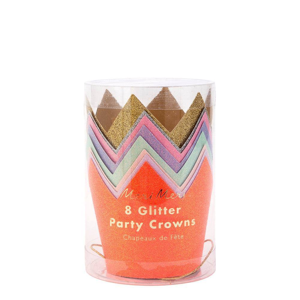Meri Meri Mini Glitter Party Crowns (set of 8) - partyalacarte.co.in