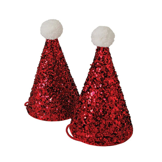 Meri Meri Mini Santa Party Hats (set of 8) - partyalacarte.co.in