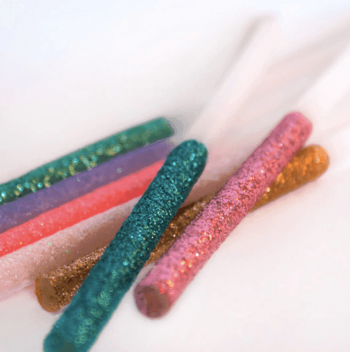 Meri Meri Multicolor Dipped Glitter Candles (set of 16) - partyalacarte.co.in
