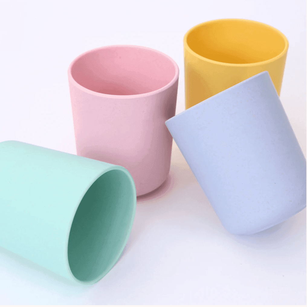meri meri Multicolor Reusable Bamboo Cups (x 6) - partyalacarte.co.in