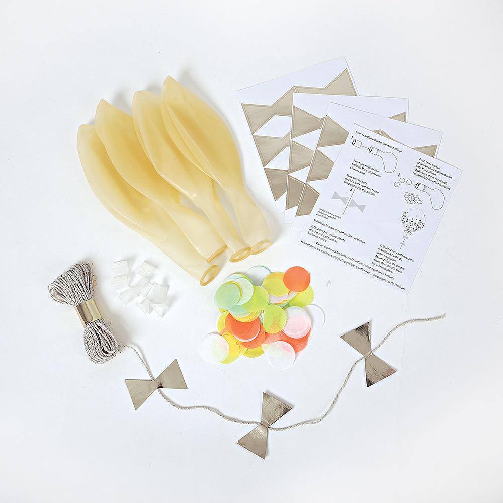 Meri Meri Neon Confetti Balloon Kit ( Pack of 8) - partyalacarte.co.in