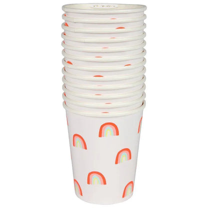 Meri Meri Neon Rainbow Party Cups (set of 12) - partyalacarte.co.in