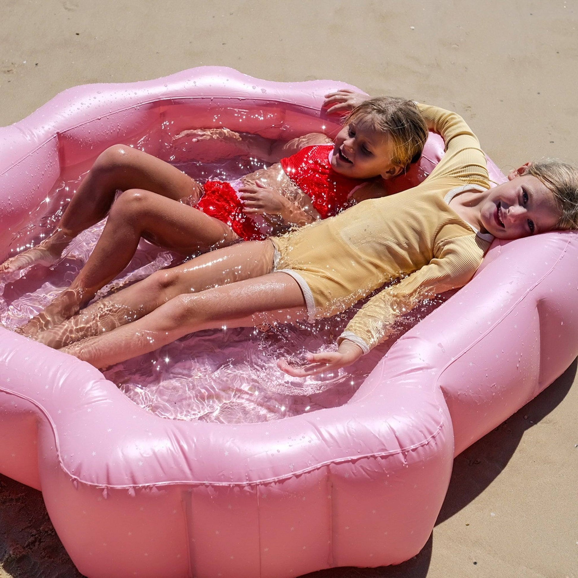 sunnylife Ocean Treasure Rose Inflatable Backyard Pool - partyalacarte.co.in