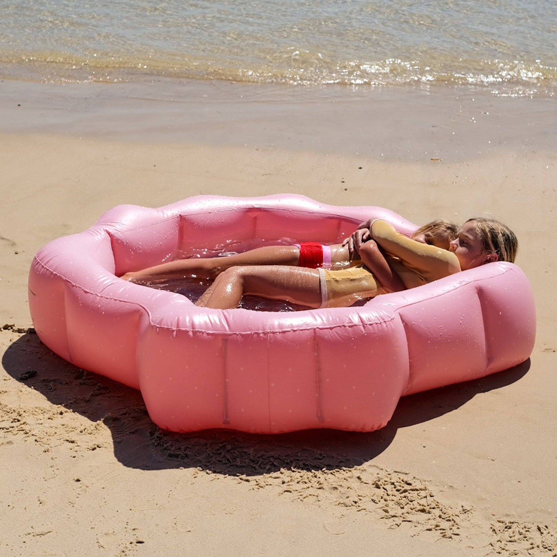sunnylife Ocean Treasure Rose Inflatable Backyard Pool - partyalacarte.co.in