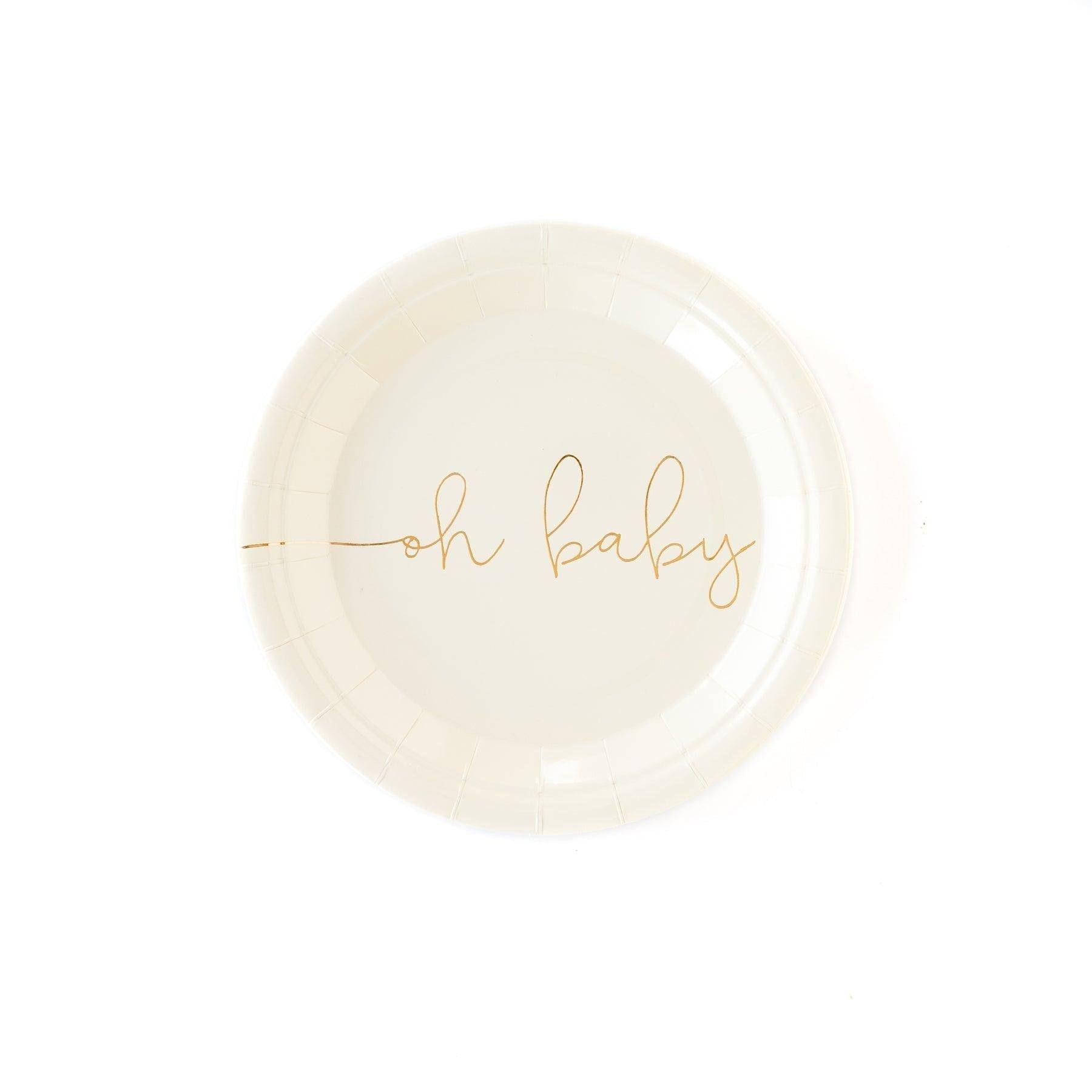 My Minds Eye Oh Baby Plates (x 8) - partyalacarte.co.in