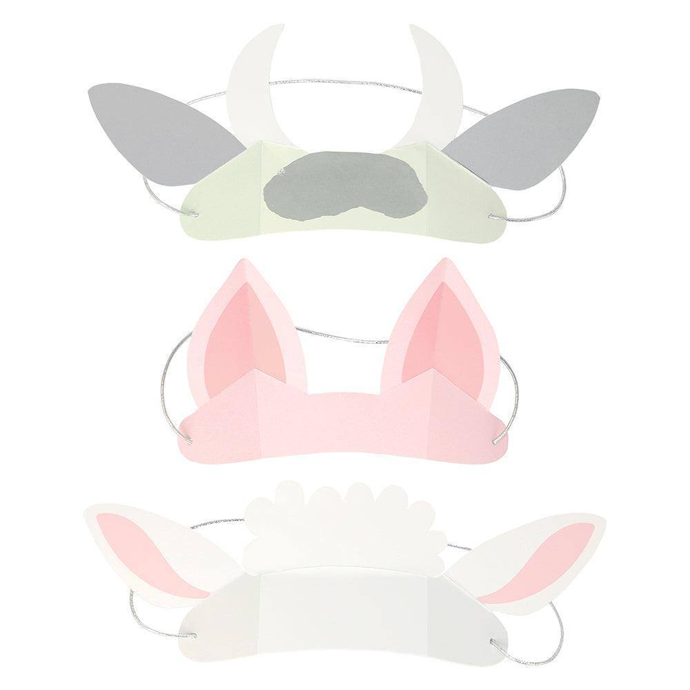 Meri Meri On The Farm Animal Ears (set of 8) - partyalacarte.co.in