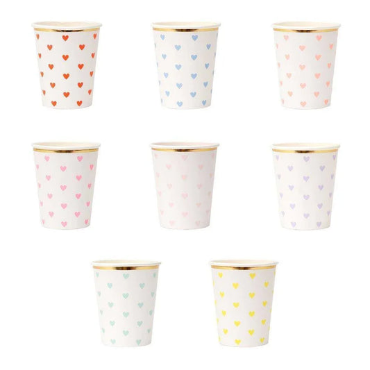 Meri Meri Party Palette Heart Cups (set of 8) - partyalacarte.co.in