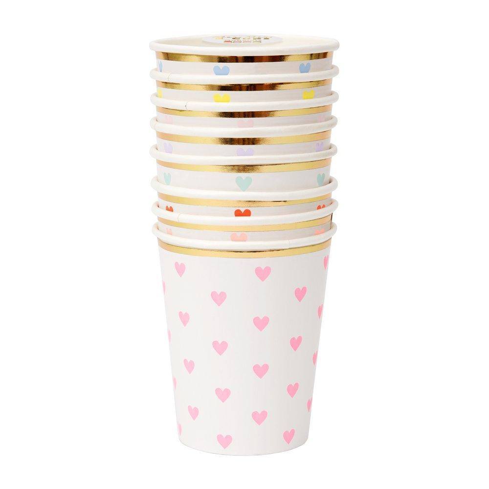 Meri Meri Party Palette Heart Cups (set of 8) - partyalacarte.co.in