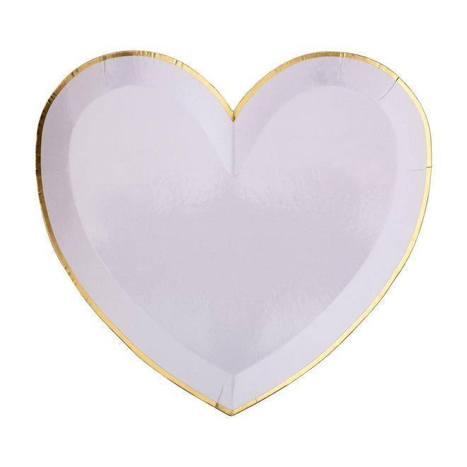 Meri Meri Party Palette Heart Plates (set of 8) - partyalacarte.co.in