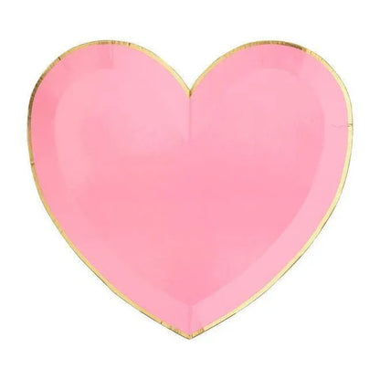 Meri Meri Party Palette Heart Plates (set of 8) - partyalacarte.co.in