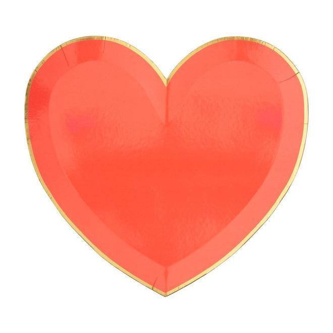 Meri Meri Party Palette Heart Plates (set of 8) - partyalacarte.co.in