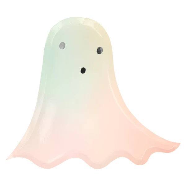 Meri Meri Pastel Halloween Ghost Plates (x 8) - partyalacarte.co.in