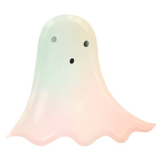 Meri Meri Pastel Halloween Ghost Plates (x 8) - partyalacarte.co.in