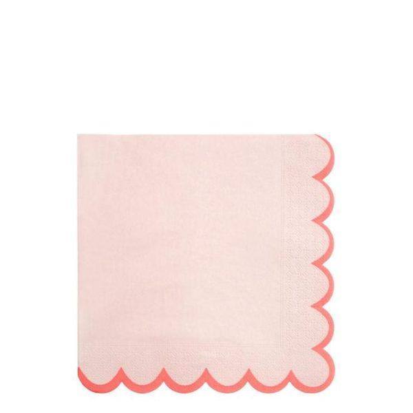 Meri Meri Pastel Neon Edge Napkins (Pack of 20) - partyalacarte.co.in