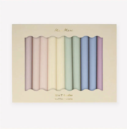 Meri Meri Pastel Table Candles (x 12) - partyalacarte.co.in