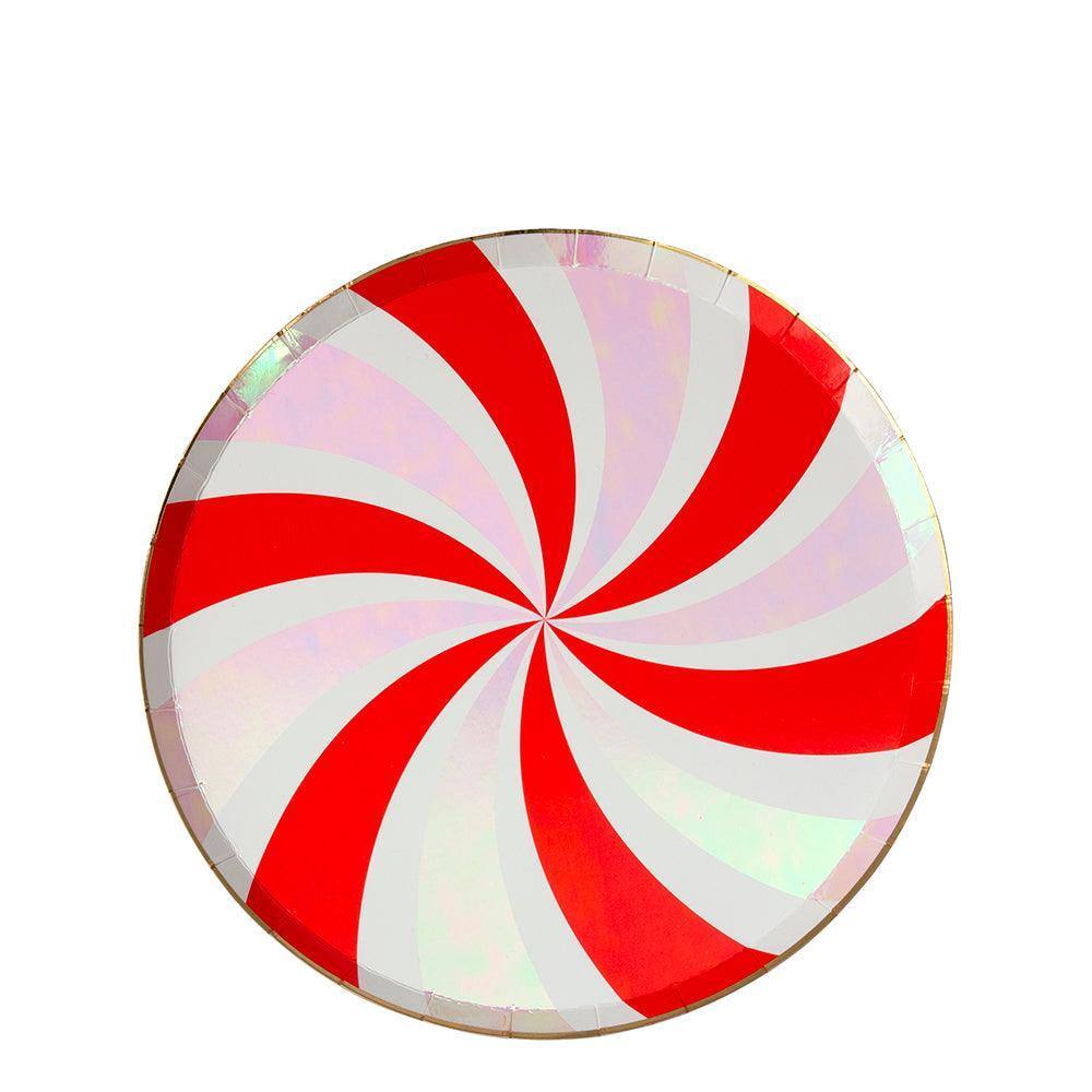 Meri Meri Peppermint Swirl Side Plates (set of 8) - partyalacarte.co.in