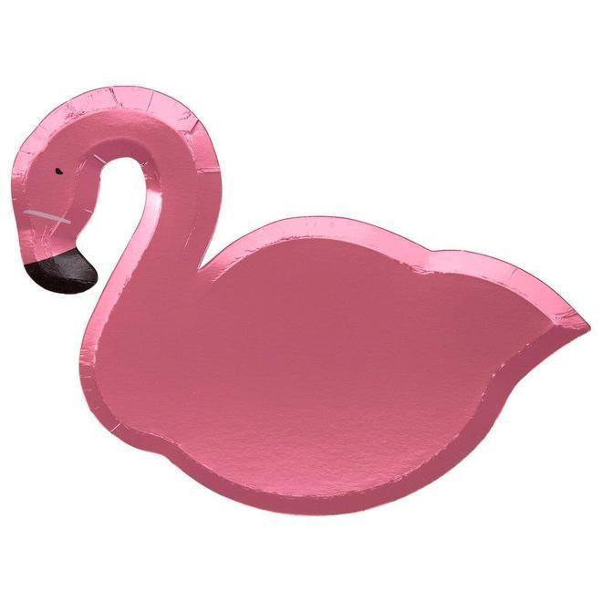 Meri Meri Pink Flamingo Plates (set of 8) - partyalacarte.co.in