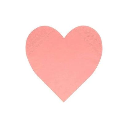 Meri Meri Pink Tone Large Heart Napkins (set of 20) - partyalacarte.co.in
