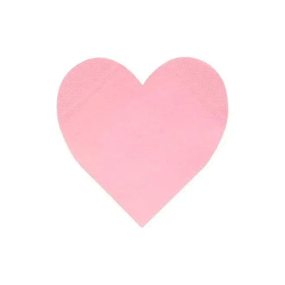 Meri Meri Pink Tone Large Heart Napkins (set of 20) - partyalacarte.co.in